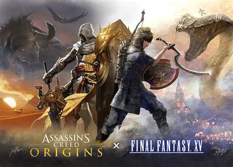 Assassins Creed Origins X Final Fantasy Xv Crossover Announced For