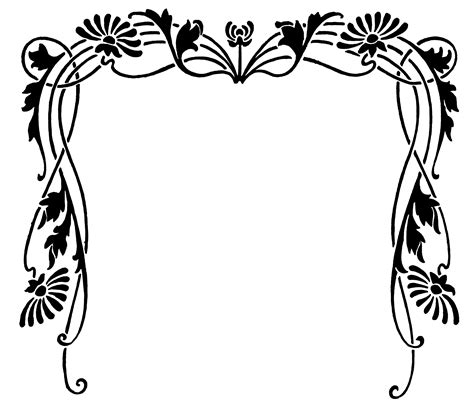 Art Nouveau Border For Embroidery Embroidery Pinterest デザイン