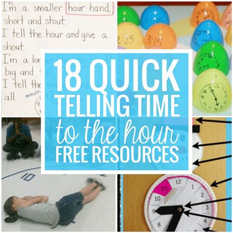 18 Quick Telling Time To The Hour Resources Time To The Hour Teacher