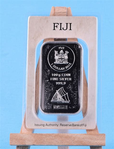 Silberbarren Fiji 1 Dollar 2015 Argor Heraeus Sa 100 Gramm 999