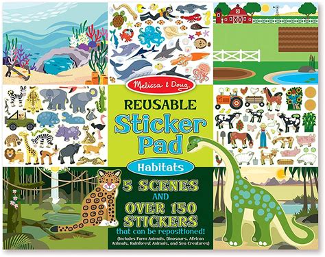 Buy Melissa And Doug Reusable Sticker Pad Habitats