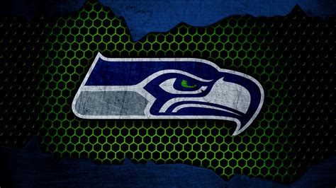 Seattle Seahawks Logo In Green Hexagon Background 4k Hd Seattle