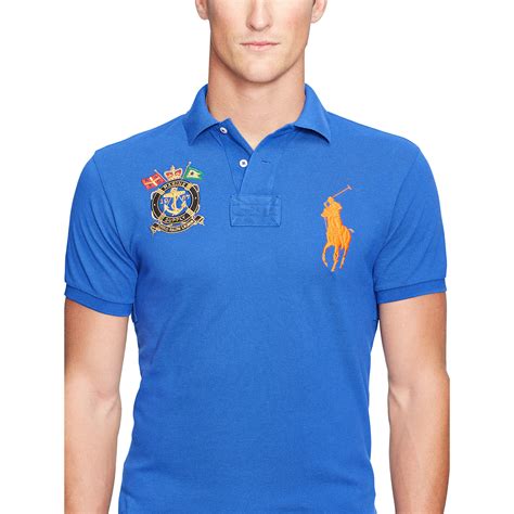 Ralph lauren offers packaging designed to minimize waste. Lyst - Polo Ralph Lauren Custom-fit Big Pony Polo Shirt in ...