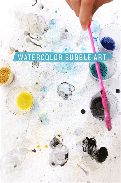 Diy Watercolor Bubble Art Cakies