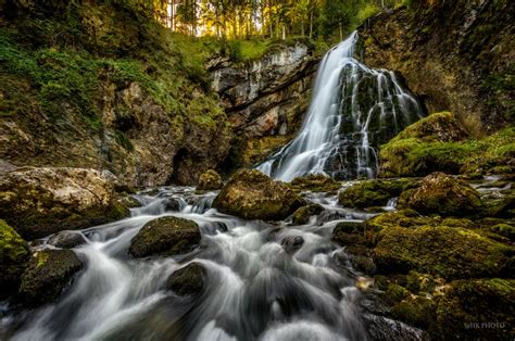 Reißender Wasserfall Foto And Bild Landschaft Wasserfälle Bach Fluss