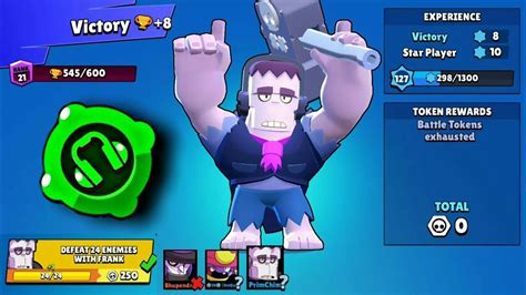 Please like this video and share with your friends. Brawl Stars | 3v3 | Completing quest for Frank. Killing 24 ...