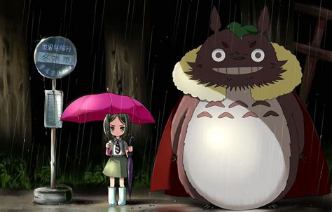 Totoro Umbrella Wallpapers Top Free Totoro Umbrella Backgrounds