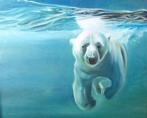 Polar Bear Painting By Kimberly Vandenberg