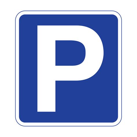 Parking Road Sign On Transparent Background 16770608 Png