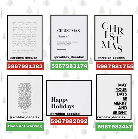 Pin By 𝕥𝕙𝕖 𝕧𝕚𝕓𝕖 On R O B L O X Custom Decals Christmas Decals