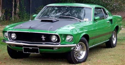 Poppy Green 1969 Mustang Mach 1 Fastback With Super Cobra Jet Ford