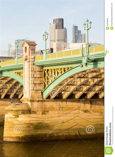 Underneath Southwark Bridge In London Stock Photo Image Of England