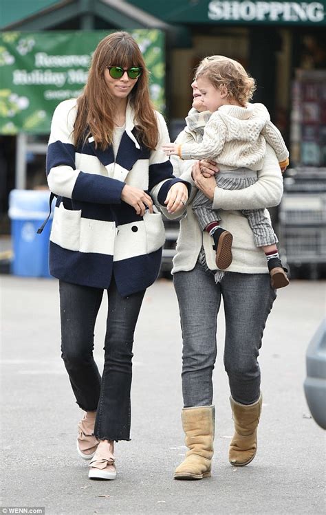 jessica biel goes grocery shopping with son silas and justin timberlake in la daily mail online