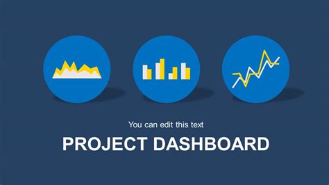 Blue Project Dashboard Powerpoint Template Slidemodel