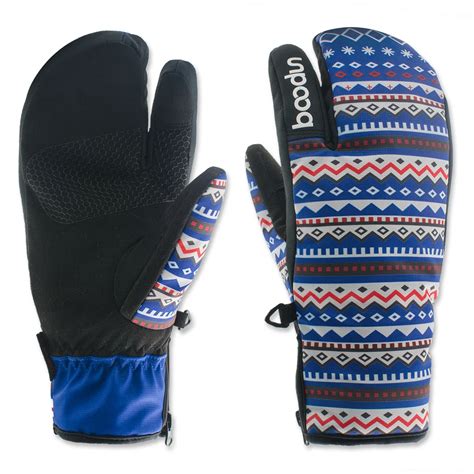 Boodun Ski Gloves Men Women Full Finger Ski Gloves Snowboard Winter