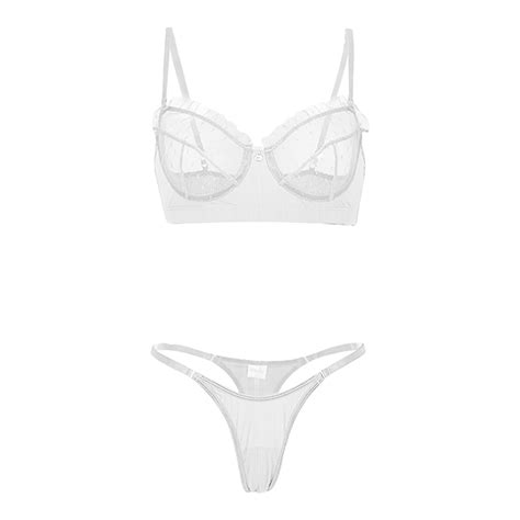 Erotic Backless Sexy Lingerie For Women Sex Set Bra Lencería Mujer Lace Perspective Underwear