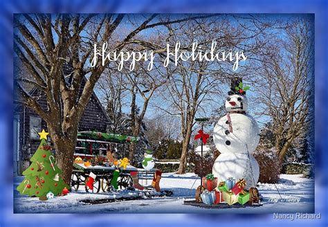 Happy Holidays Country Style By Nancy Richard Redbubble