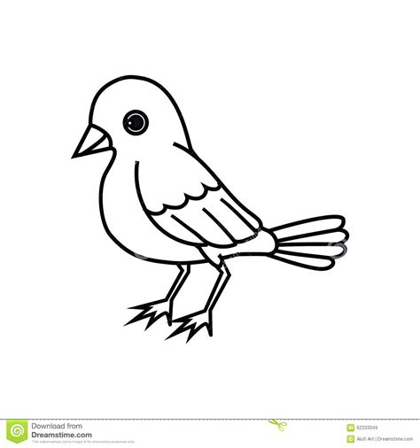 Bird Outline Drawing Easy Sky Vector Draw Drawing Illustration Skip