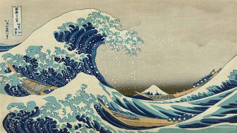 Shop japanese wave designs in fabric, wallpaper and home decor. Great Wave At Kanagawa fond ecran hd