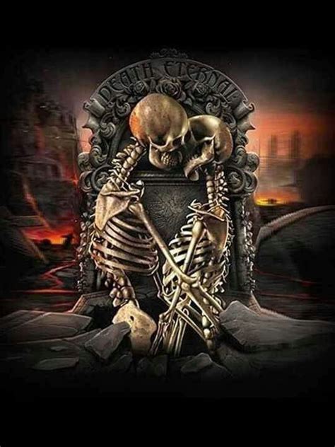 Eternal Love Skeleton Love Skeleton Art Totenkopf Tattoos Skull