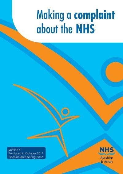 Making A Complaint About The NHS NHS Ayrshire And Arran