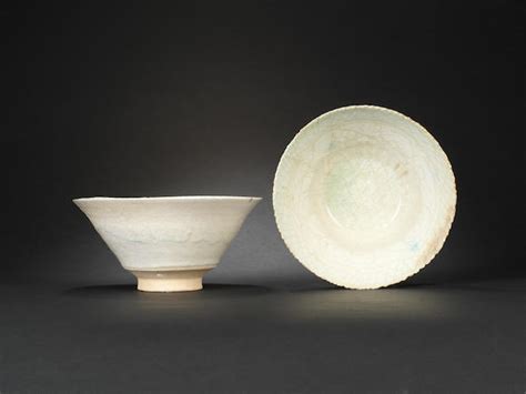 bonhams two seljuk monochrome pottery bowls persia 12th 13th century 2