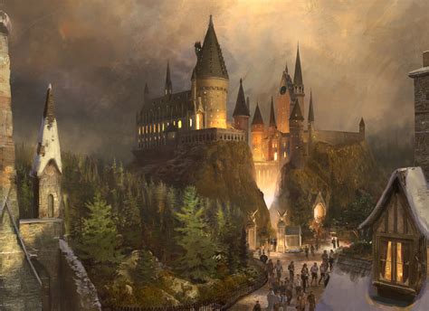 Hogwarts Concept Art Desktop Wallpaper