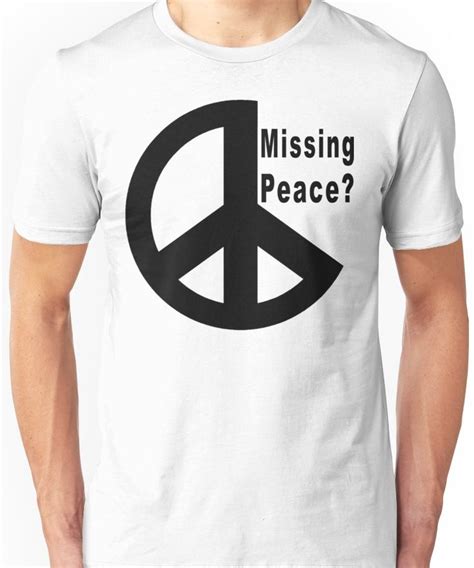 Peace Missing Peace T Shirt By T Shirtsts T Shirt Mens Tops