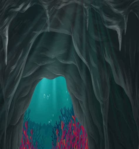 Best Underwater Cave Illustrations Royalty Free Vector Graphics And Clip