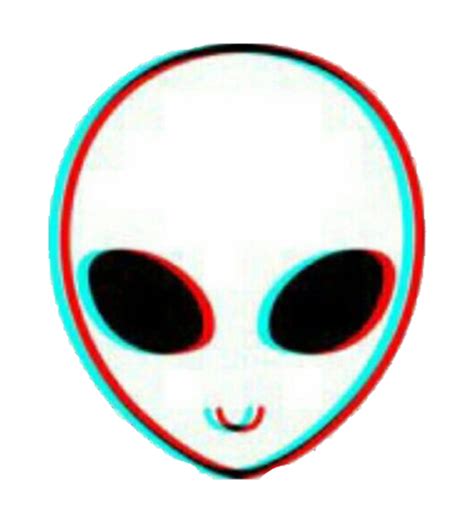 Maybe you would like to learn more about one of these? retro 3D glitch alien emoji aesthetic colorful redblue...