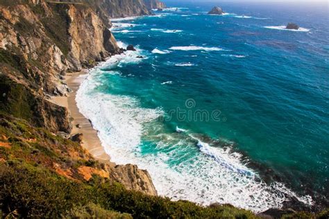 Monterey Bay Coastline Stock Photo Image Of Beautiful 2099570