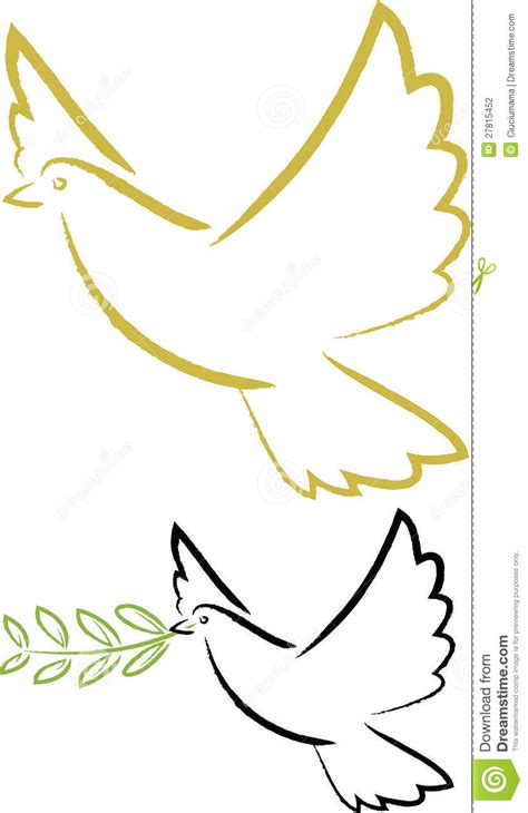 Holy Spirit Dove Of Peace Stock Vector Illustration Of