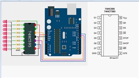 Arduino Tutorial 3 Shift Registers 74HC595 YouTube