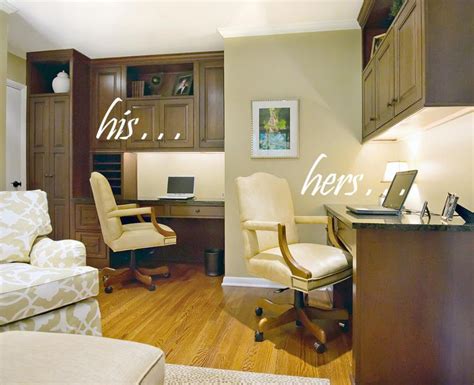 His And Hers Home Office Homefront Interior Design