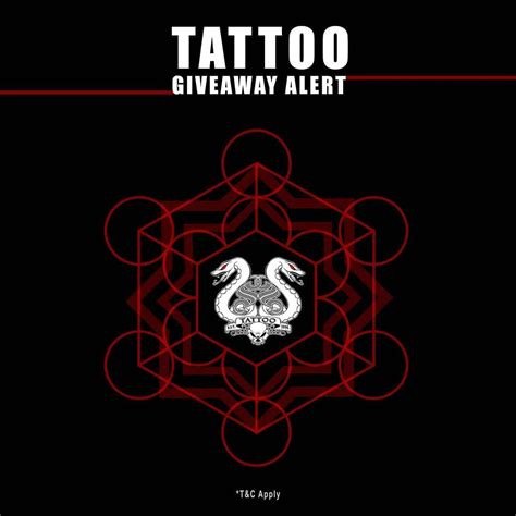 Tattoo Giveaway Alert⠀ Stand A Chance To Win A Free Tattoo