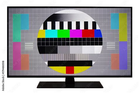 No Signal Tv Test Lcd Monitor Flat Screen Tv Television Colored Bars