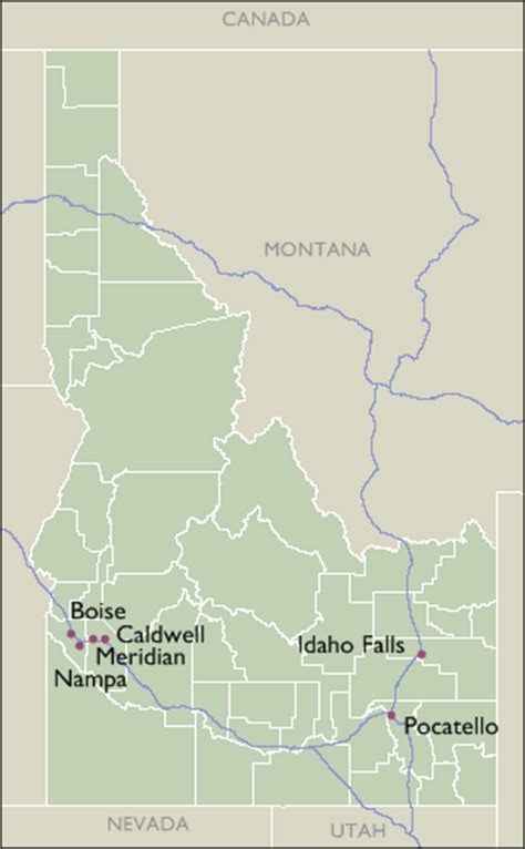 Meridian Idaho Zip Code Map