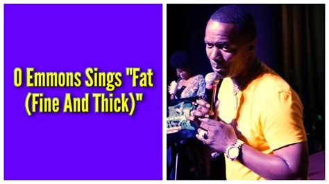 O Emmons Sings Fat Fine And Thick Rickey Smiley Karaoke Night