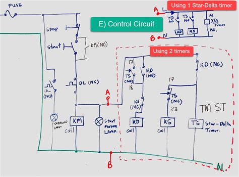 In the above star delta starter control circuit wiring diagram with timer and normally close push buttonnormally open push button switch. The Beginner's Guide to Wiring a Star-Delta Circuit ...
