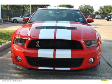 Race Red 2011 Ford Mustang Shelby Gt500 Coupe Exterior Photo 50193033
