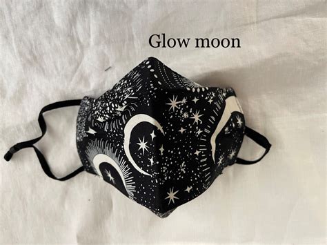 Glow In The Dark Face Mask 3d Style Masks Adult Masks Etsy