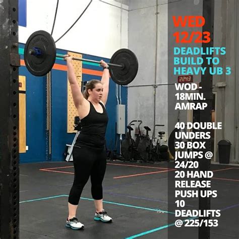 Wed Deadlifts Build To Heavy Ub Wod Min Amrap The Best Crossfit Gym In