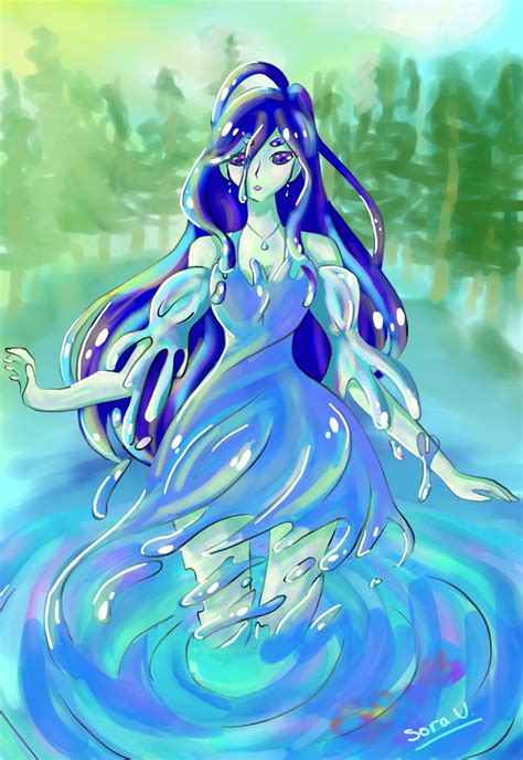 Water Nymph Sora Uta A Beautiful Water Nymph Illustrations Art Street By Medibang