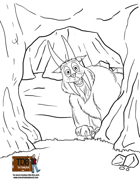 Cave Coloring Pages At Free Printable Colorings