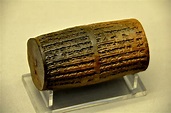 King Nabonidus Clay Cylinder from Ur (Illustration) - World History ...