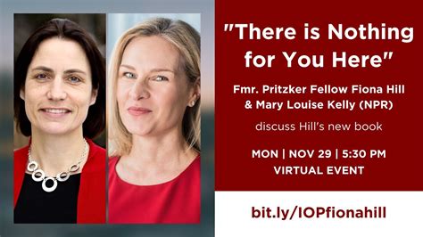 There Is Nothing For You Here Fiona Hill In Conversation With Nprs Mary Louise Kelly Youtube