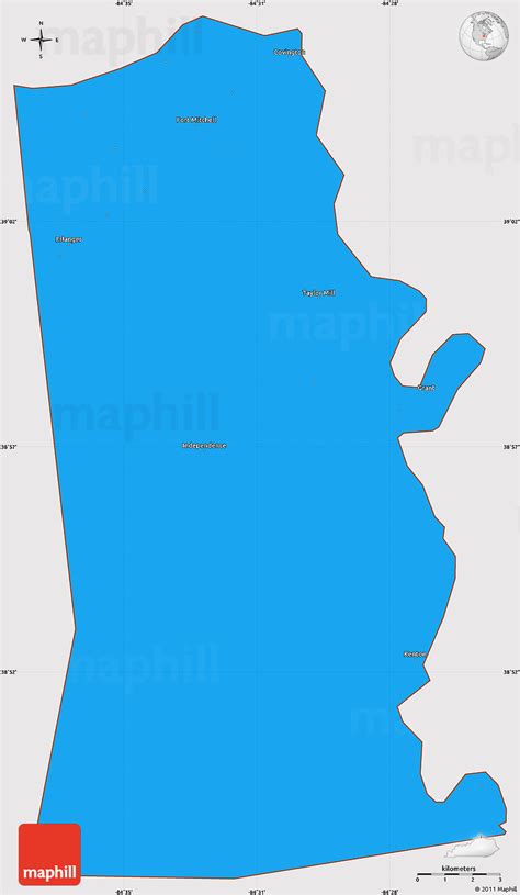 Political Simple Map Of Kenton County Cropped Outside
