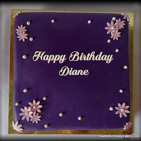 Happy Birthday Diane Cakes Cards Wishes