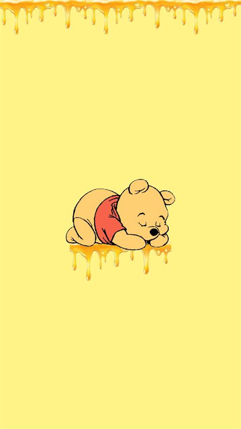 Aesthetic Yellow Winnie The Pooh Wallpapers Wallpaper Cave