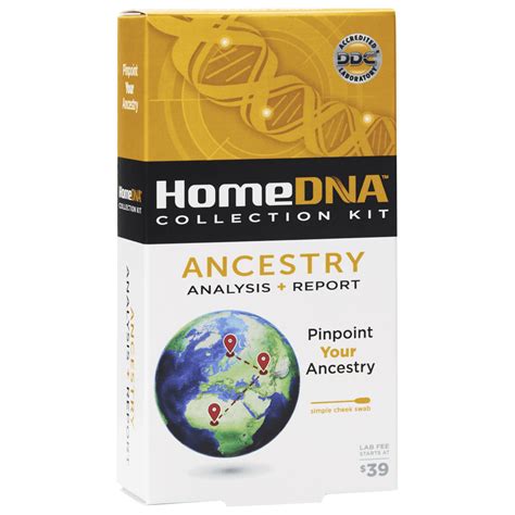 Homedna Ancestry Test Collection Kit Only Starter And Advanced Mail In